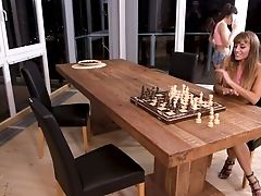 Two Wise Honeys Silvia Dellai And Ashley Forest Are Playing Chess And Munch Cunts
