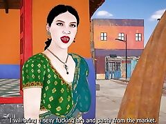 Indian Desi Savita Bhabhi's Twat Thirst Was Satiated By The Neighbor