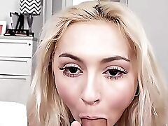 Uber-cute Blonde Adores Dick In Superb Point Of View Oral Romance